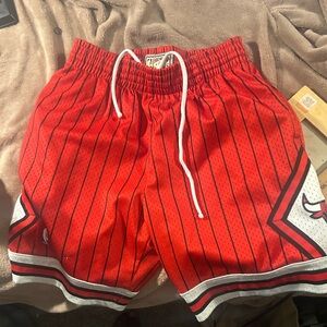 Red Striped Men's Shorts